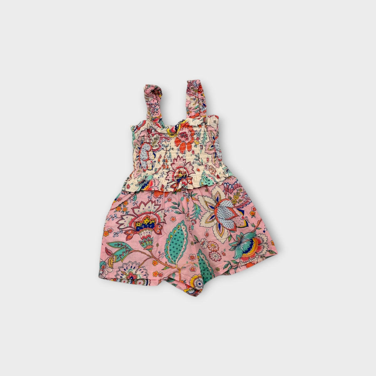 Floral Romper, Size 3