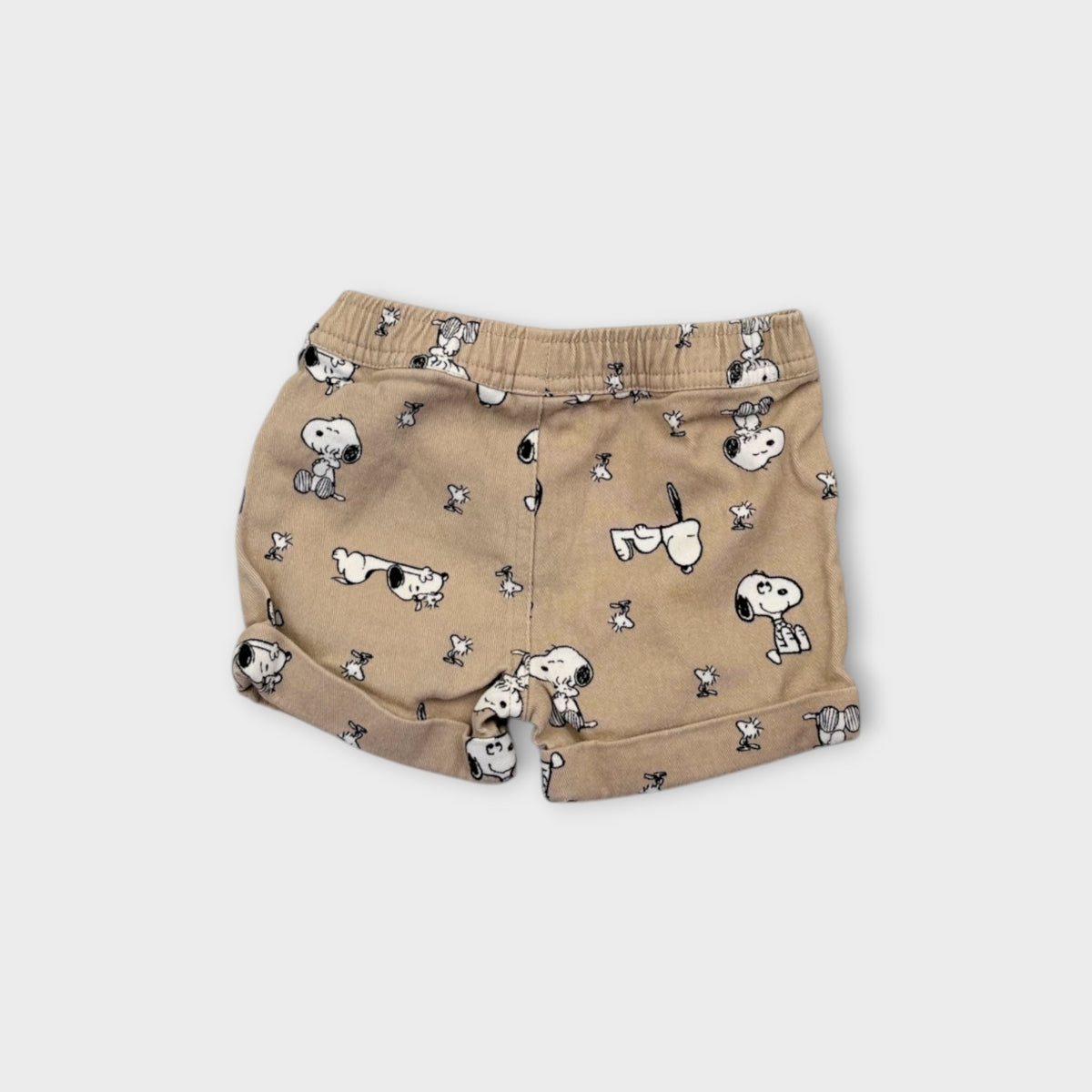 Beige Snoopy Shorts, Size 00