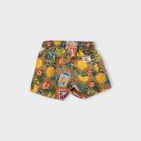 Tropical Print Swim Shorts, Size 2