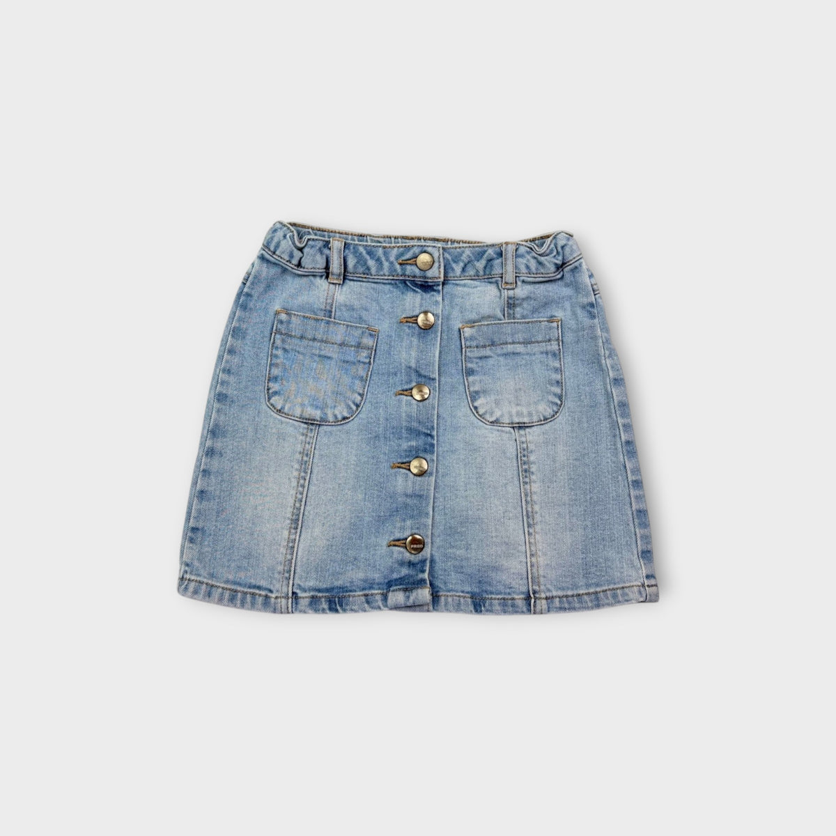 Retro Fred Bare Denim Skirt, Size 7