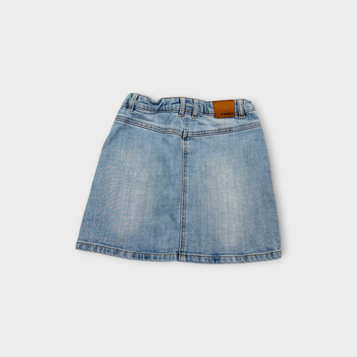 Retro Fred Bare Denim Skirt, Size 7