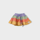 Rainbow Gingham Skirt, Size 3-4