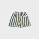 Blue & White Stripe Shorts, Size 3