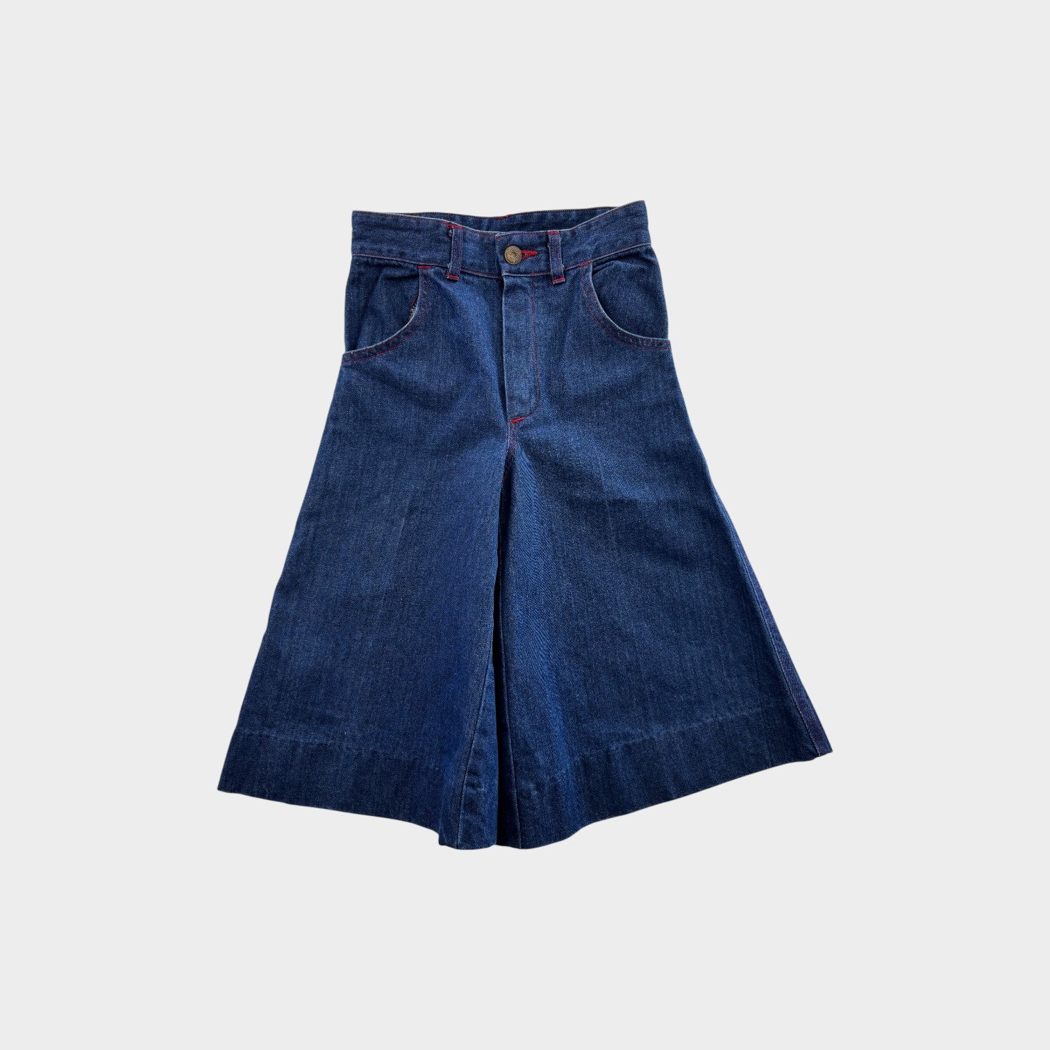 Vintage Denim Culottes, Size 6