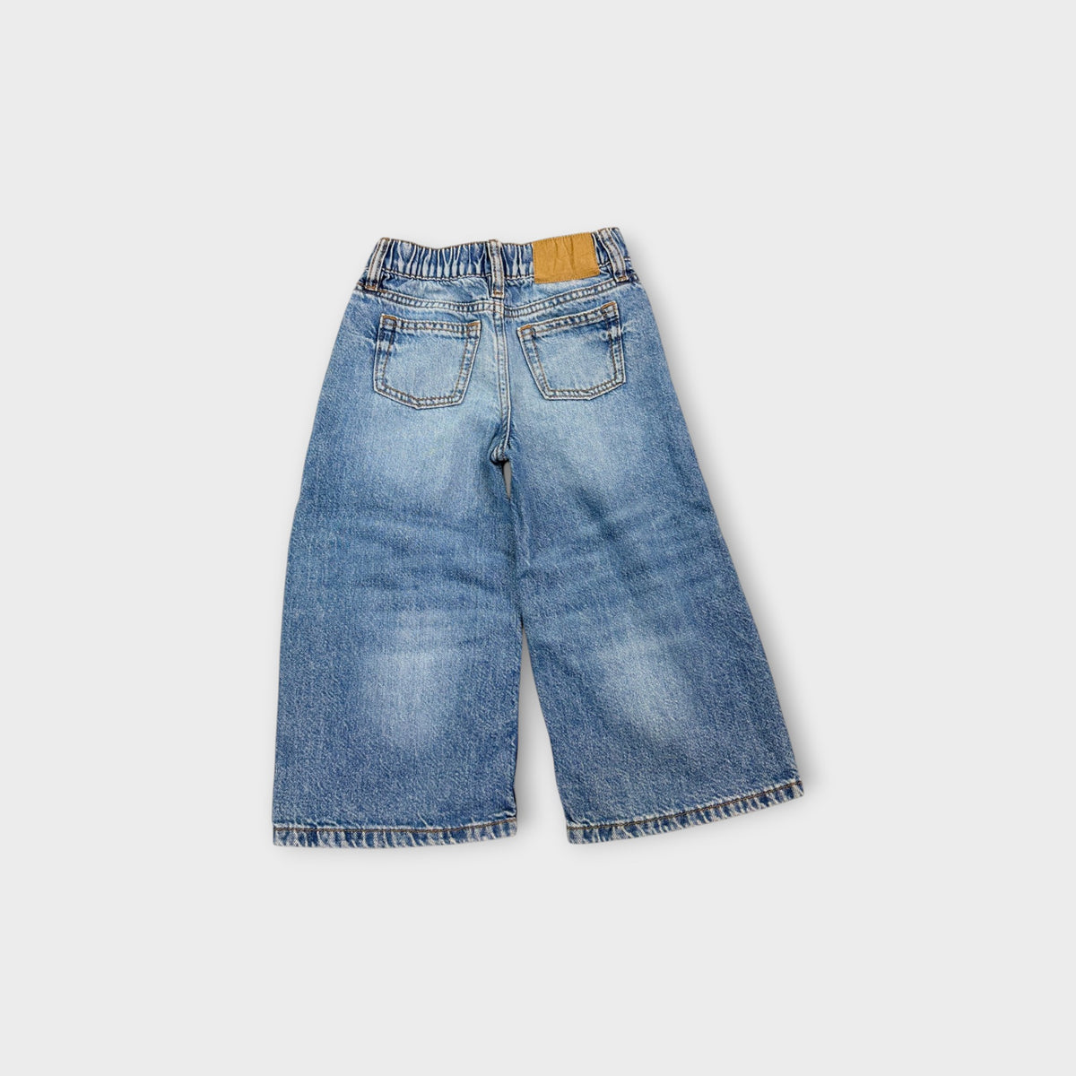 Wide Leg Denim Jeans, Size 3