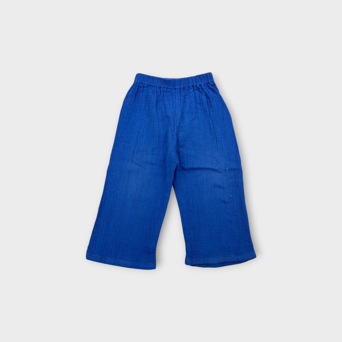 Sukou Blue Muslin Pants, Size 3-4