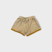Beige Waffle Shorts, Size 3