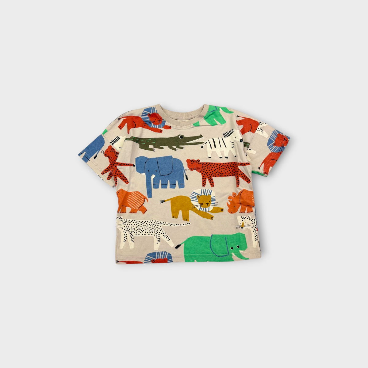 Colourful Animal T-Shirt, Size 3-4