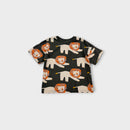 Grey & Orange Lion T-Shirt, Size 3-4