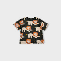 Grey & Orange Lion T-Shirt, Size 3-4