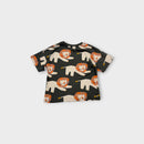 Grey & Orange Lion T-Shirt, Size 3-4