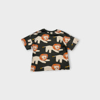 Grey & Orange Lion T-Shirt, Size 3-4