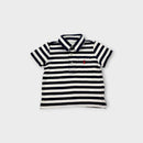 RL White & Navy Stripe Polo, Size 1