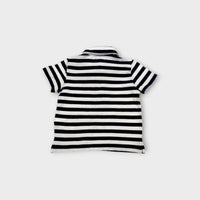 RL White & Navy Stripe Polo, Size 1