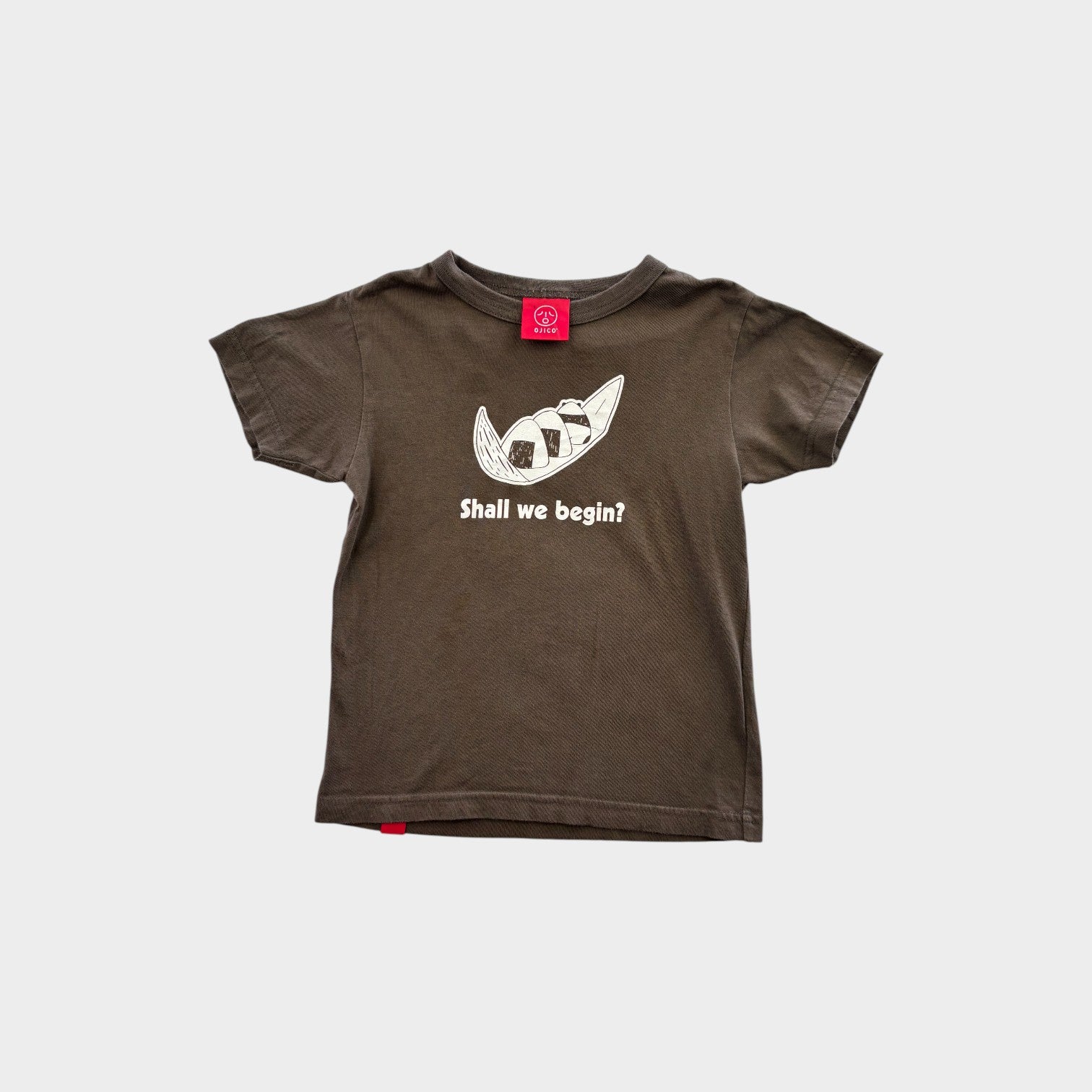 Charcoal Print T-Shirt, Size 5