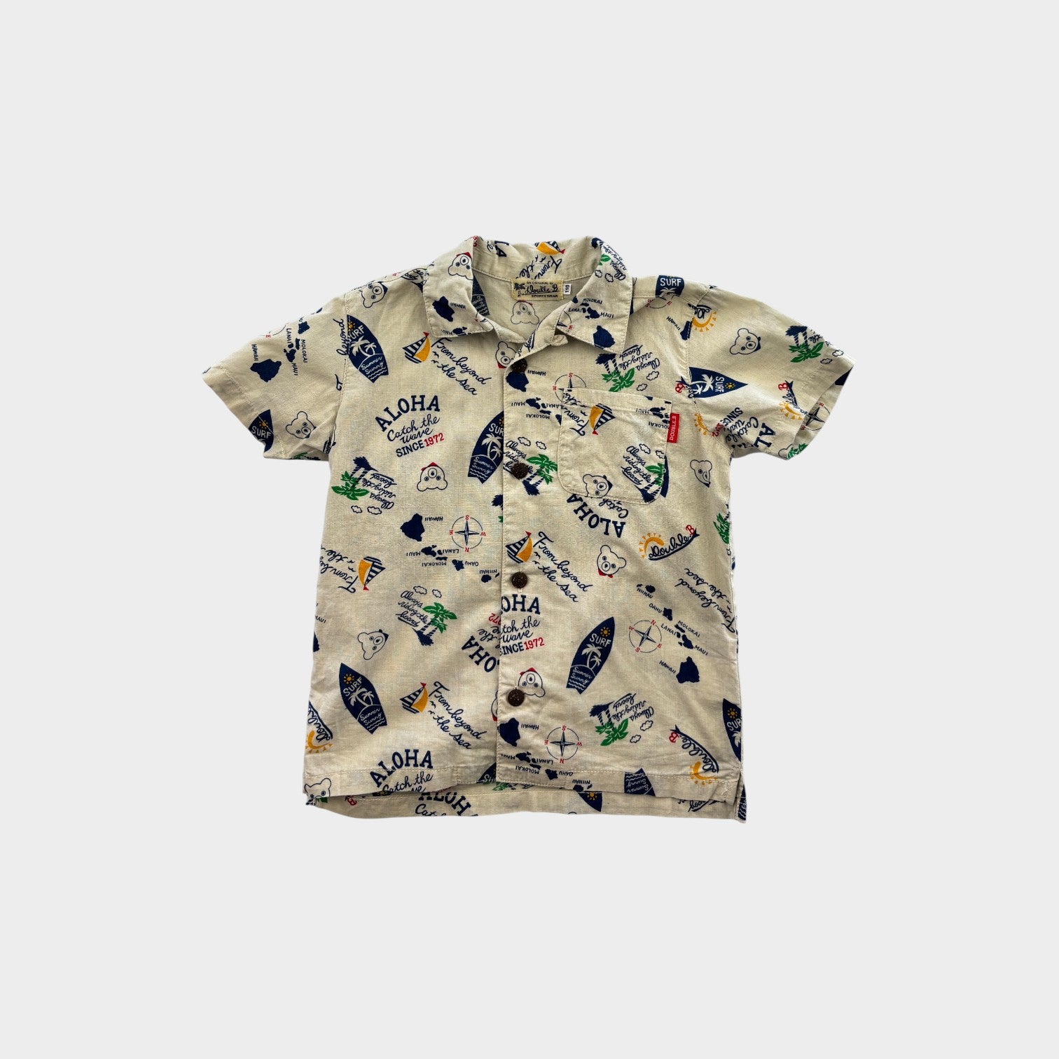 Retro Style Resort Shirt, Size 5