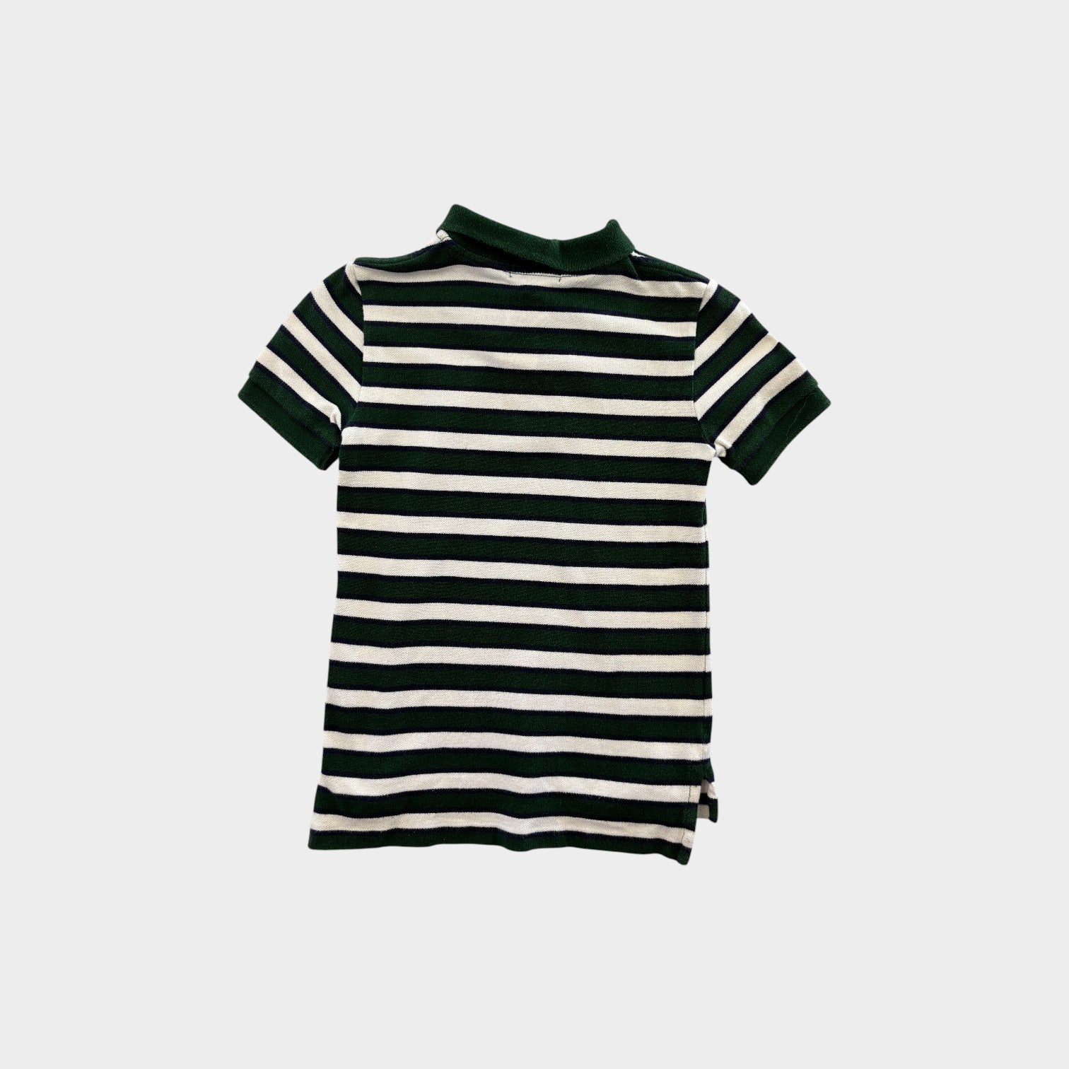 RL Green Stripe Polo Top, Size 5