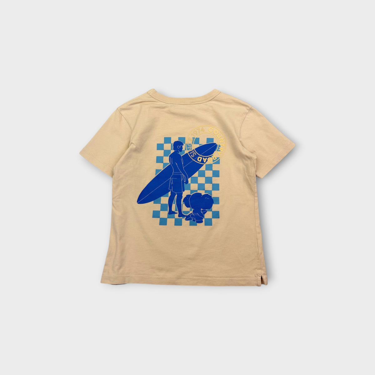 Beige Country Road Surfer T-Shirt, Size 6