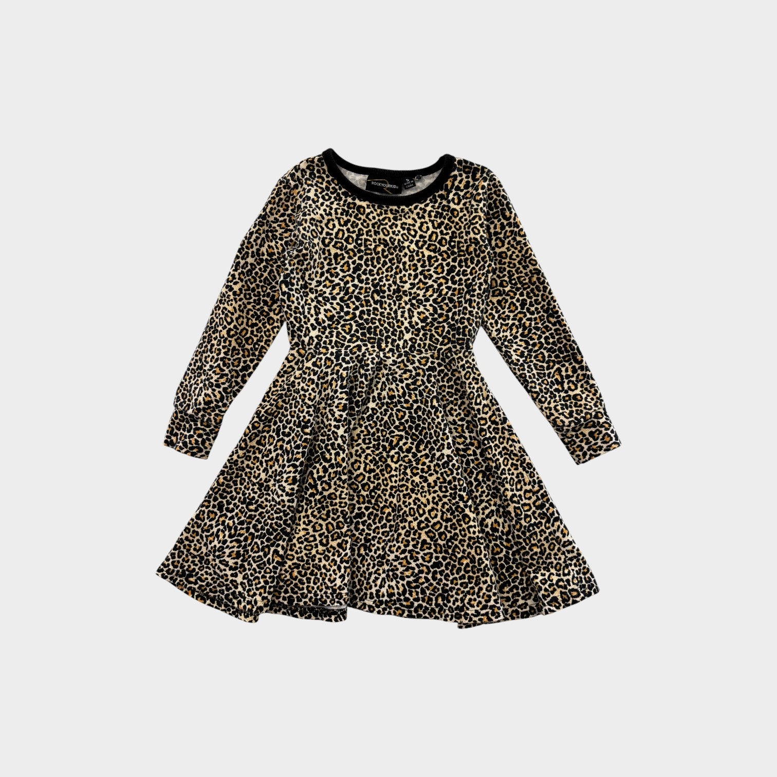 Rock Your Kid Leopard Dress, Size 5