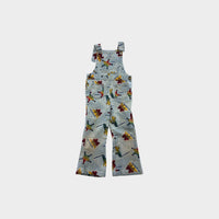 Vintage Western Sheriff Print Overalls, Size 5-6