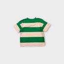 Green & White Stripe T-Shirt, Size 4-5
