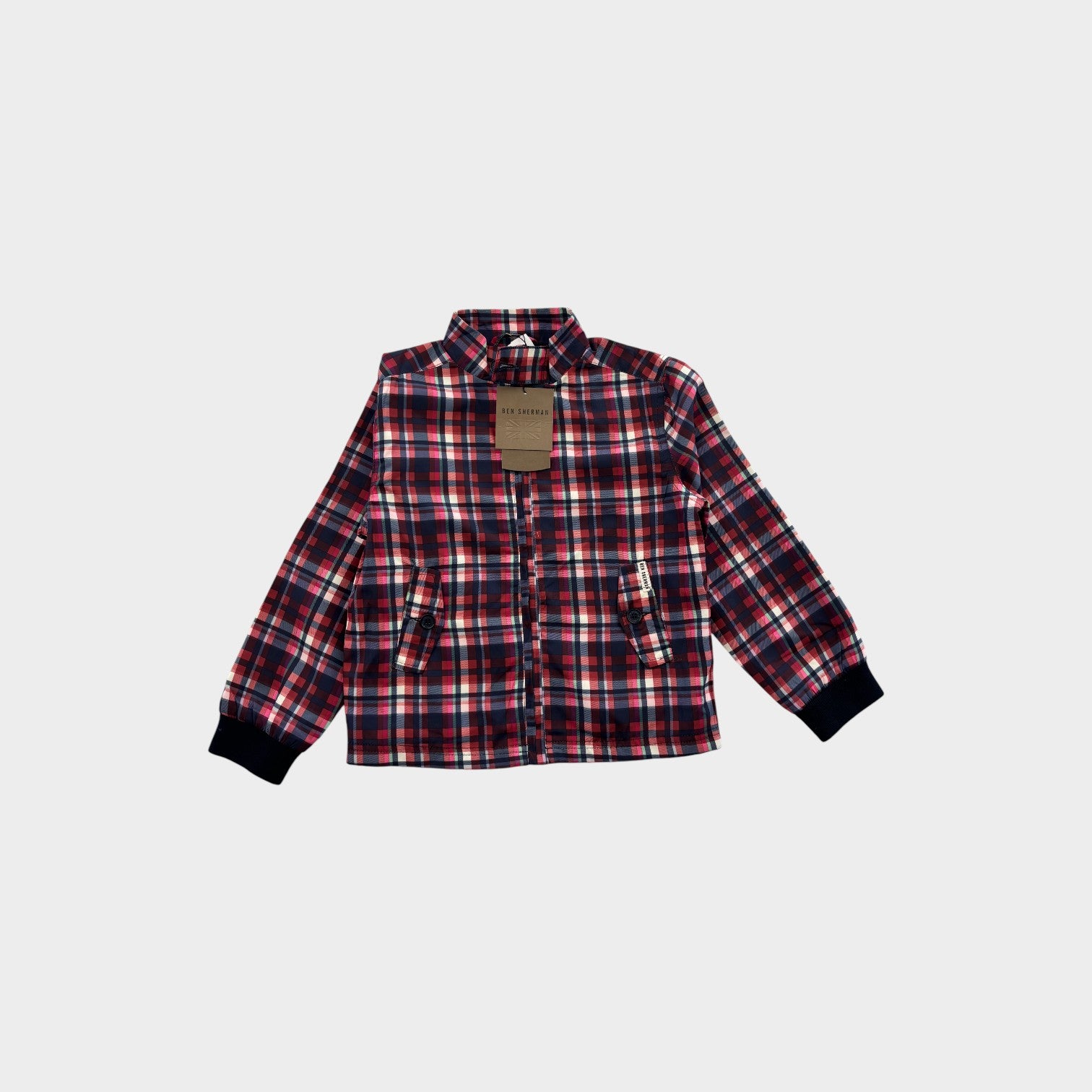 Ben Sherman Plaid Windbreaker, Size 5
