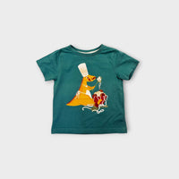 Green Pasta Dino T-Shirt, Size 1