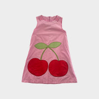 Mini Boden Cherry Dress, Size 7-8