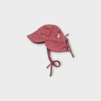 Toshi Red Stripe Hat, Size 0000
