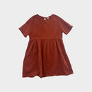Arket Rust Muslin Dress, Size 7-8
