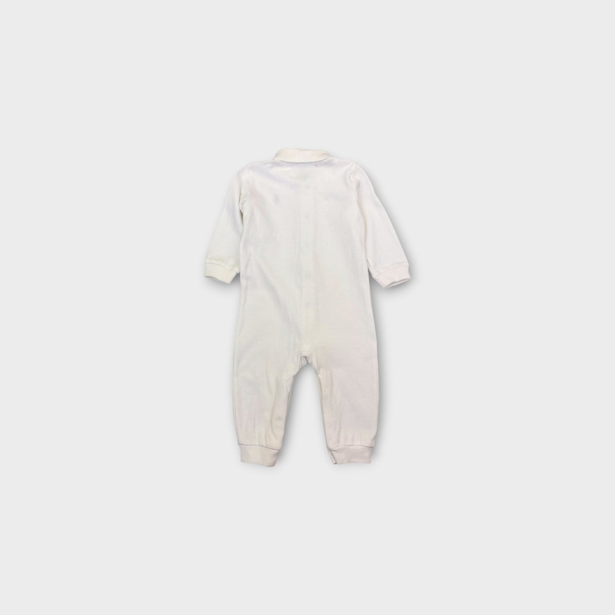 RL White Polo Onesie, Size 0