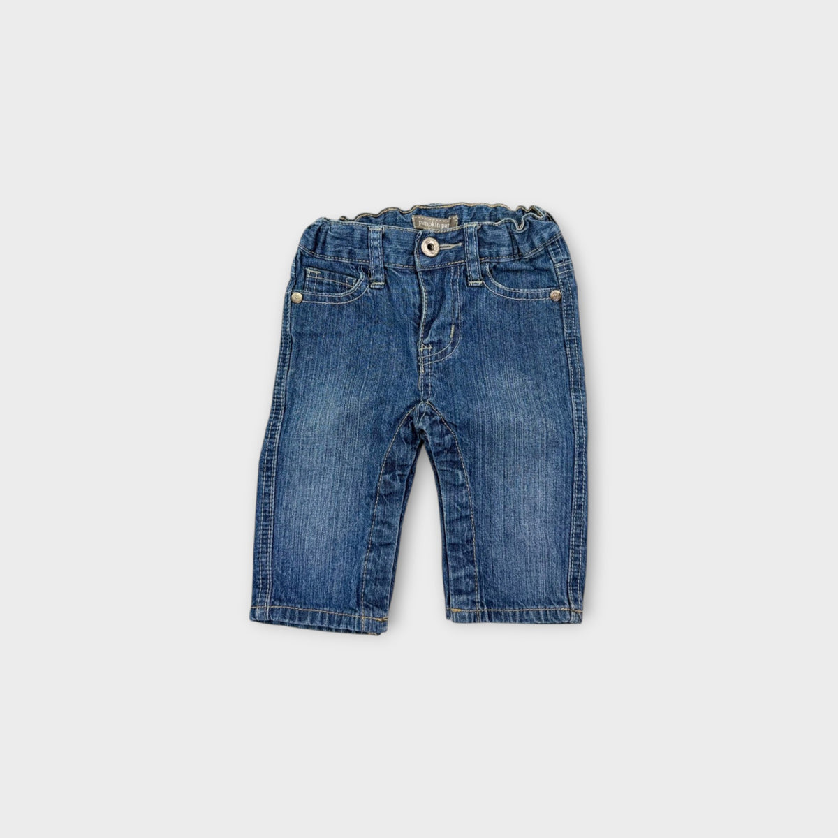 Retro Pumpkin Patch Denim Jeans, Size 00