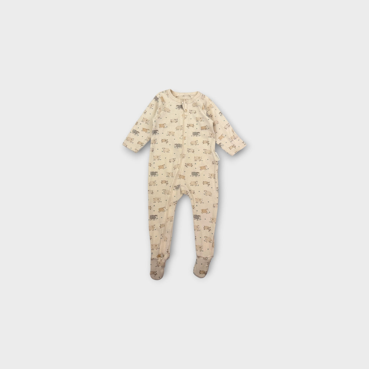 Purebaby Sheep Onesie, Size 00