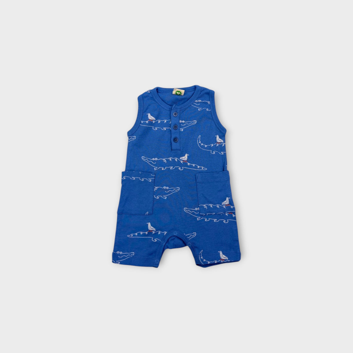 Nature Baby Croc Print Jumpsuit, Size 00