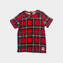 Mini Rodini Red Plaid Top, Size 7-8