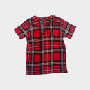 Mini Rodini Red Plaid Top, Size 7-8