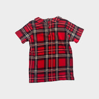 Mini Rodini Red Plaid Top, Size 7-8