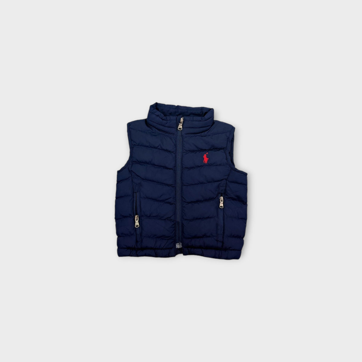 RL Navy Puffer Vest, Size 0