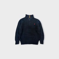 Polo Ralph Lauren Navy Quarter Zip, Size 4-5