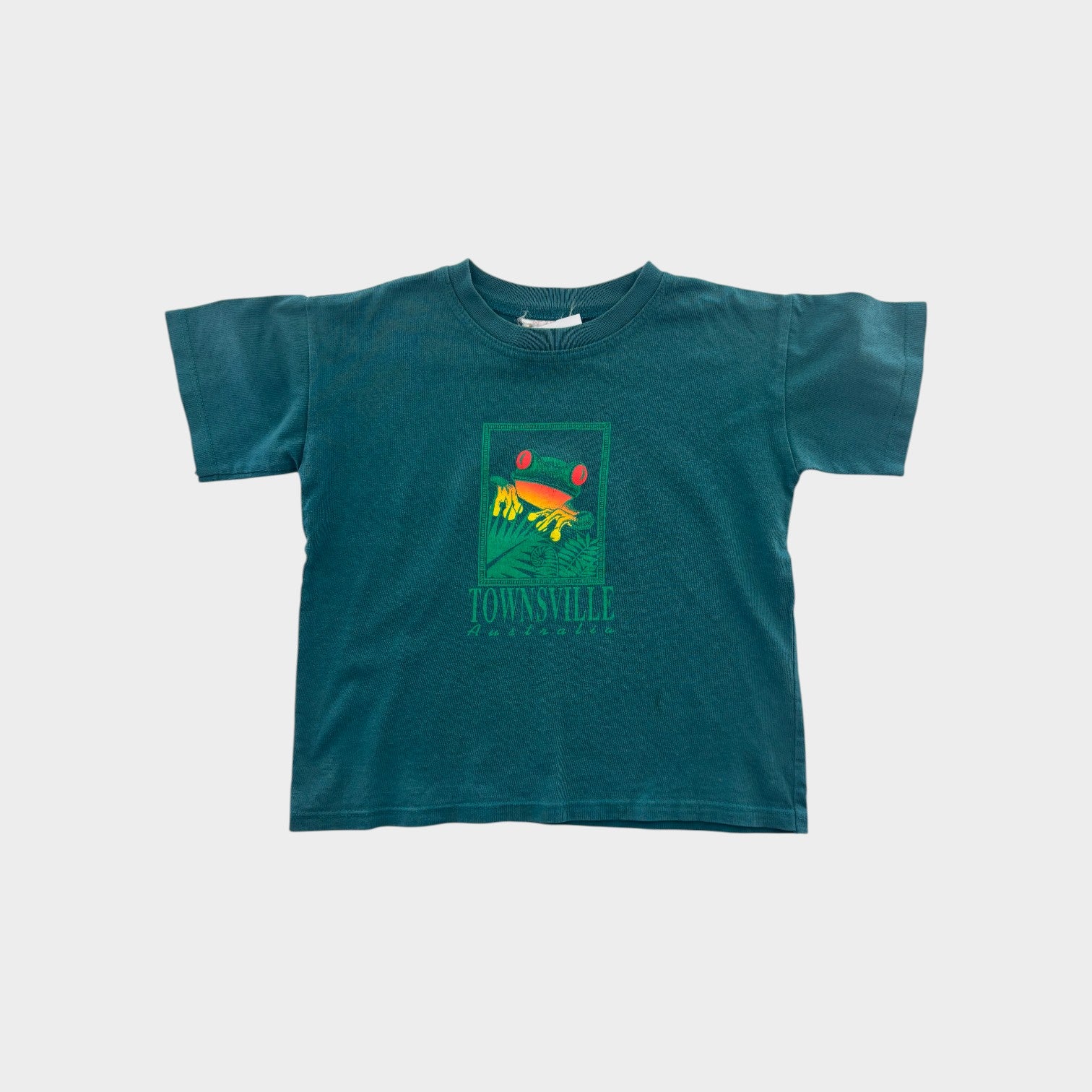 Vintage Green Souvenir T-Shirt, Size 7