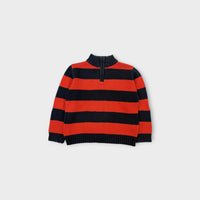 Retro Oshkosh B'Gosh Stripe Knit Quarter Zip, Size 5