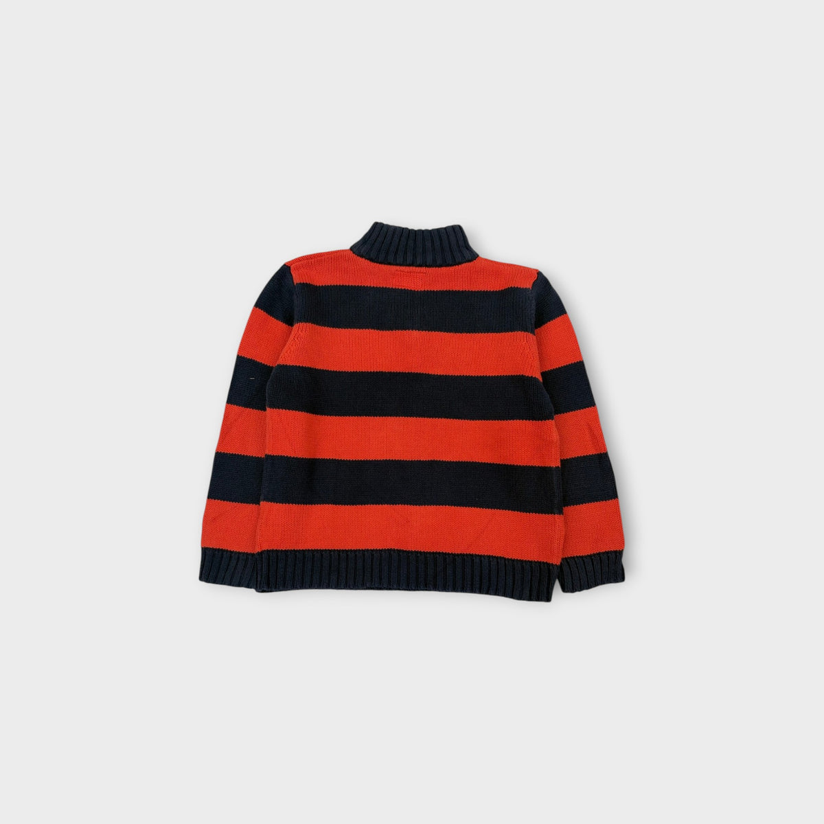Retro Oshkosh B'Gosh Stripe Knit Quarter Zip, Size 5