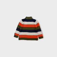 Retro Knit Quarter Zip Jumper, Size 5