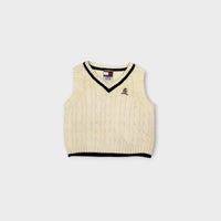 Vintage TH Cable Knit Vest, Size 00