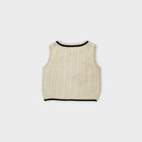 Vintage TH Cable Knit Vest, Size 00