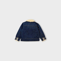 Retro Denim Fur Collar Jacket, Size 3