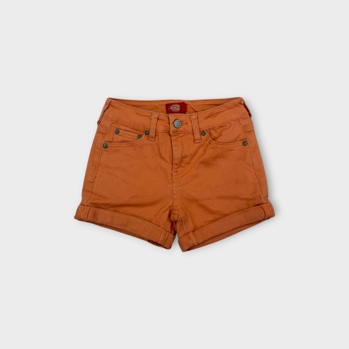 Dickies Light Orange Denim Shorts, Size 7
