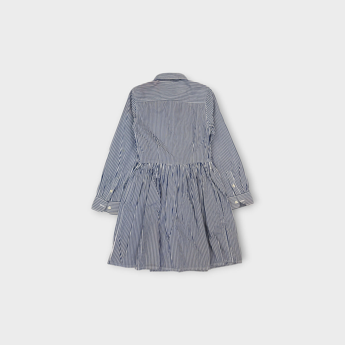 RL Stripe Long Sleeve Dress, Size 6