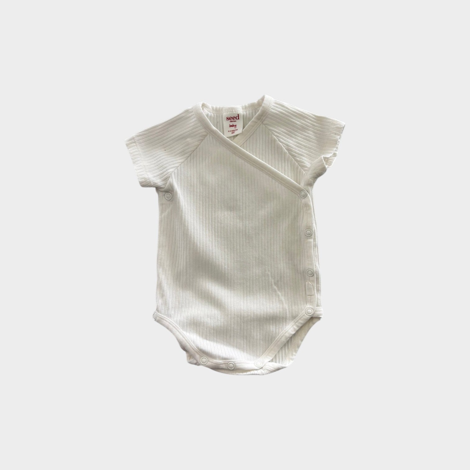 Seed White Wrap Bodysuit, Size 000