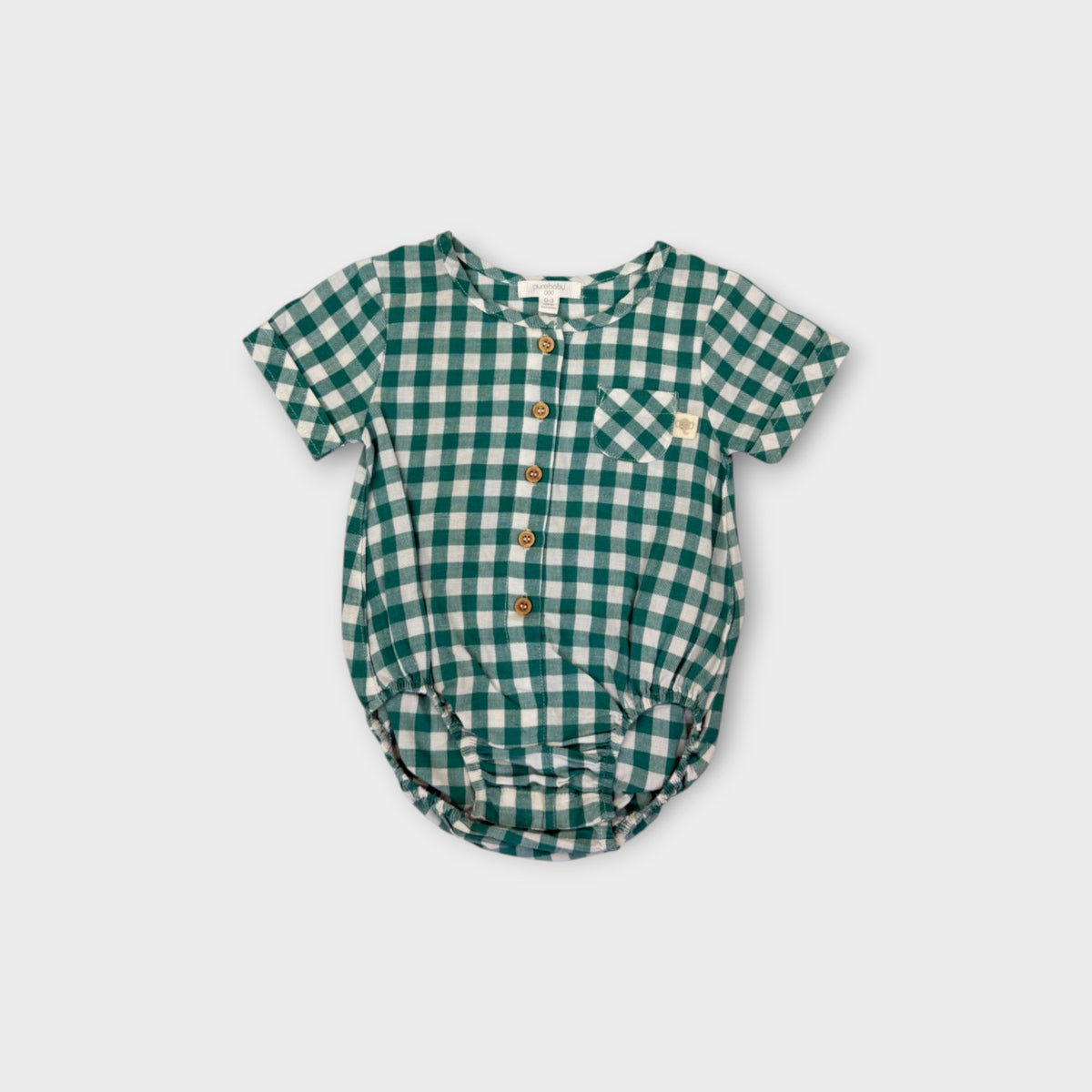 Purebaby Romper and Hat Set, Size 000